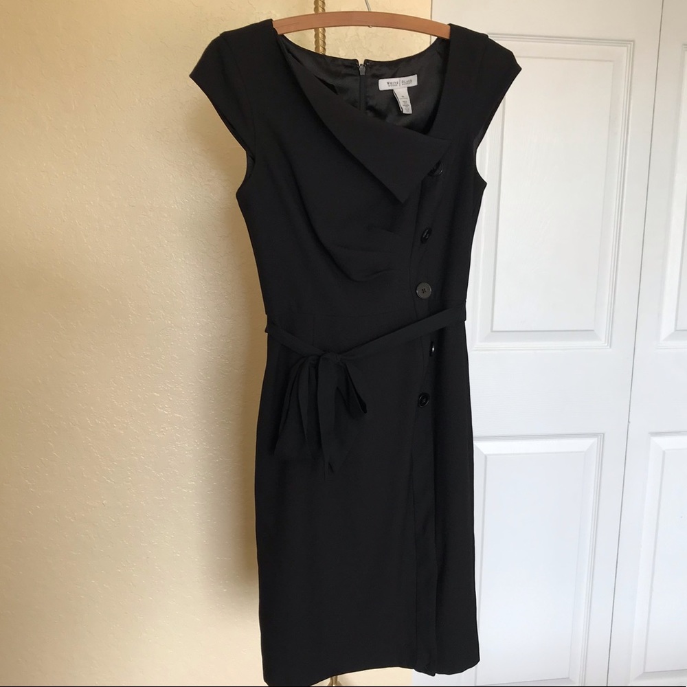 White House Black Market Black Tie Dress